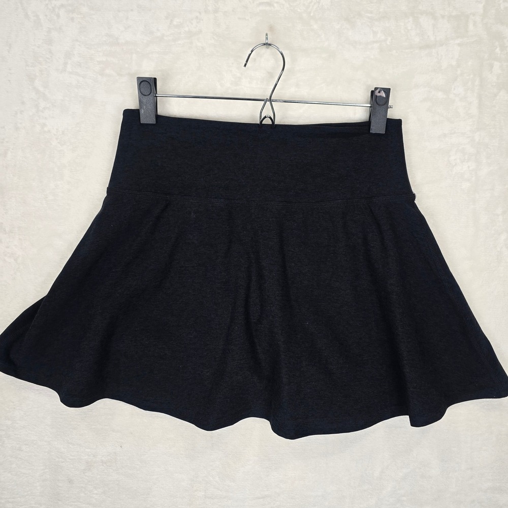 Beyond Yoga Spacedye High Waisted Skort Darkest Night SD5090 Gray Black Medium